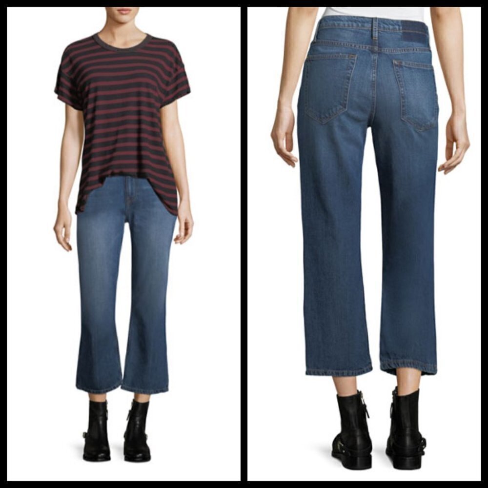 💕THE GREAT💕 The Relaxed Nerd Crop Flare Jeans 30 - Picture 6 of 15